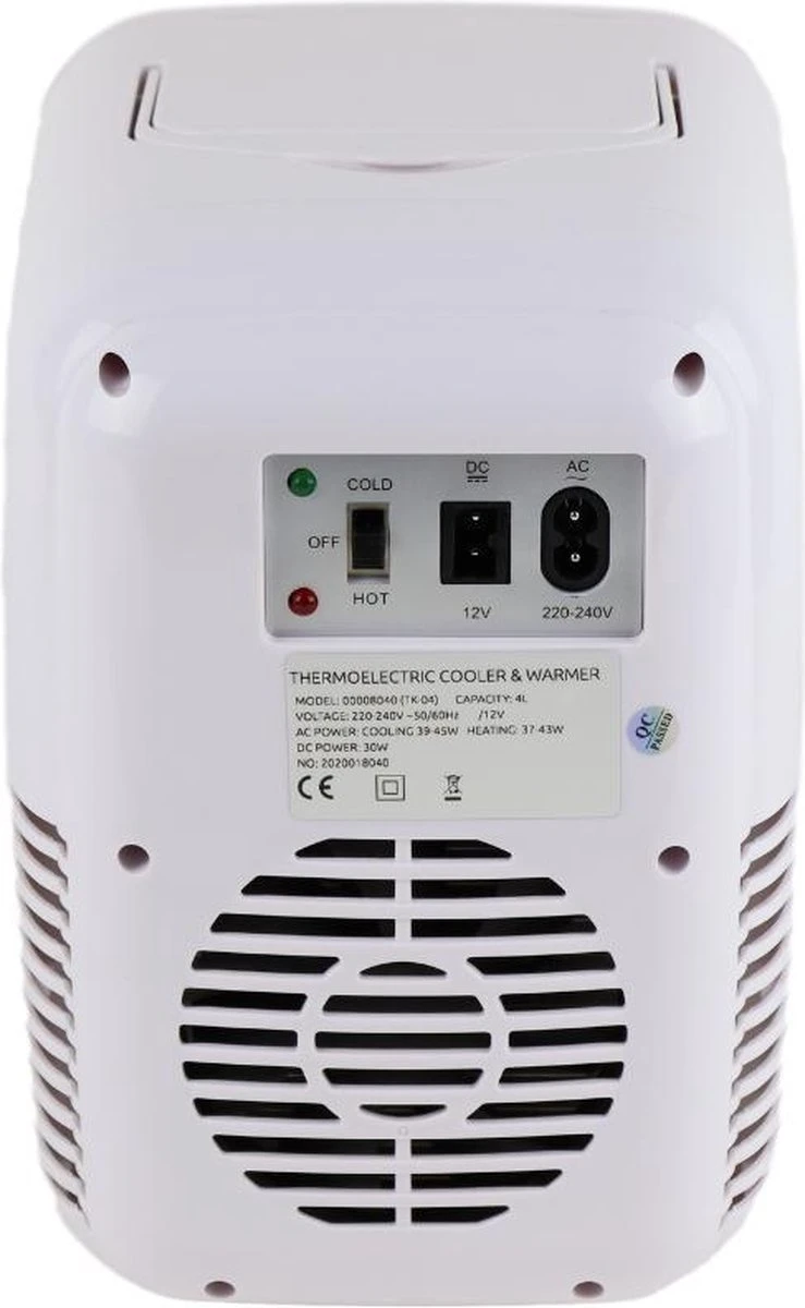 Mobiele Mini Koelkast - Frigobox 220/12 Volt AC/DC Auto/Caravan/Camping - Minibar - Mini Koelkast 4 Liter - Afbeelding 3