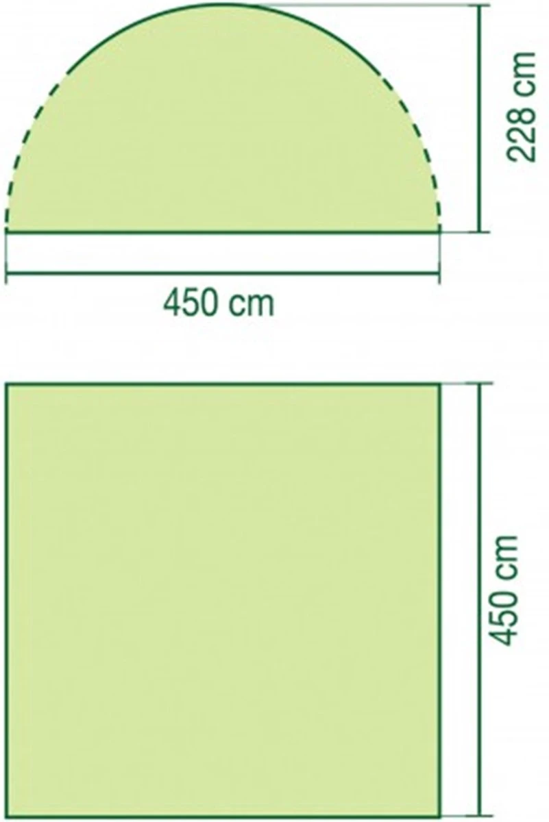 Coleman Event Shelter XL Partytent - 4.50 X 4.50 Meter - Groen/grijs - Afbeelding 2