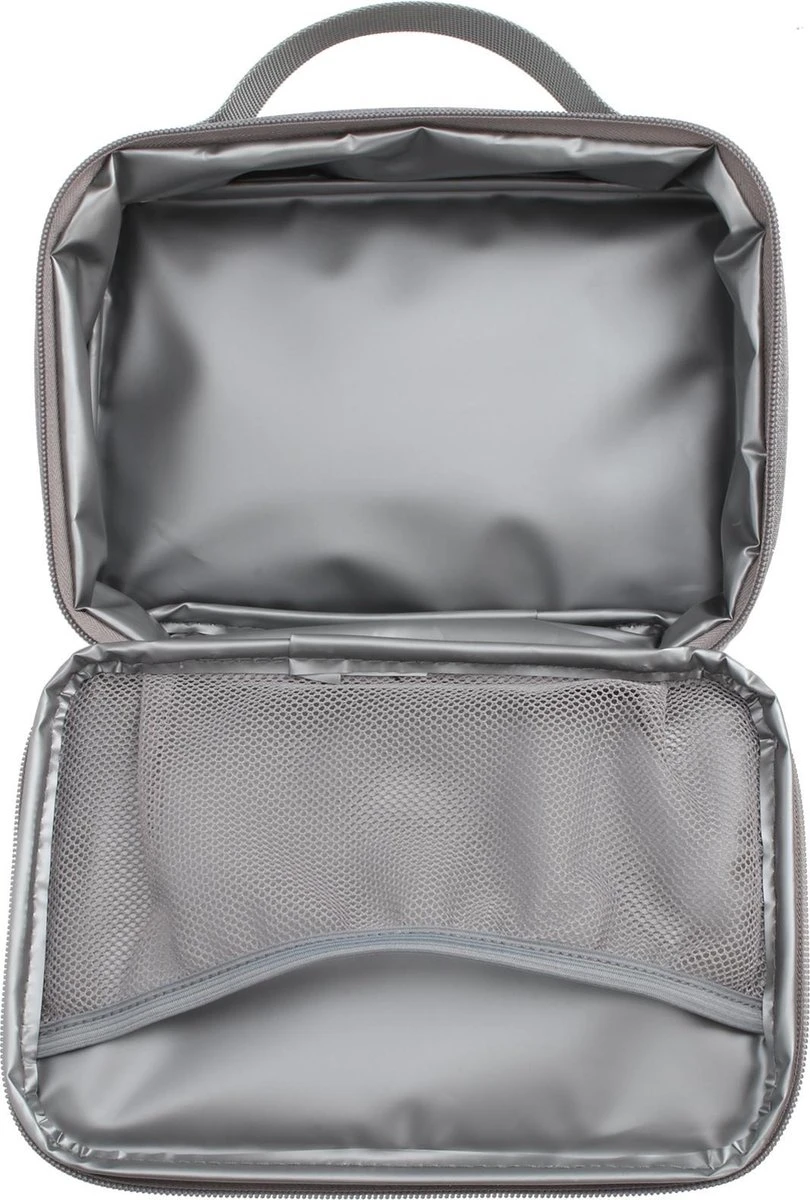 Brisby 4 Laags Geïsoleerde Koeltas - Lunchtas 1.5 Liter - Lichtgrijs - Afbeelding 2