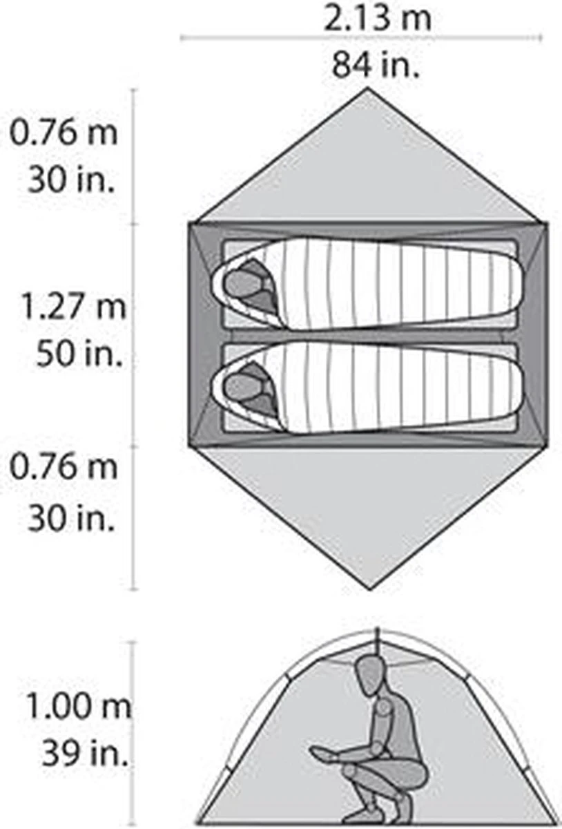 Msr Hubba Hubba Nx Tunneltent - Groen - 2 Persoons - Afbeelding 9
