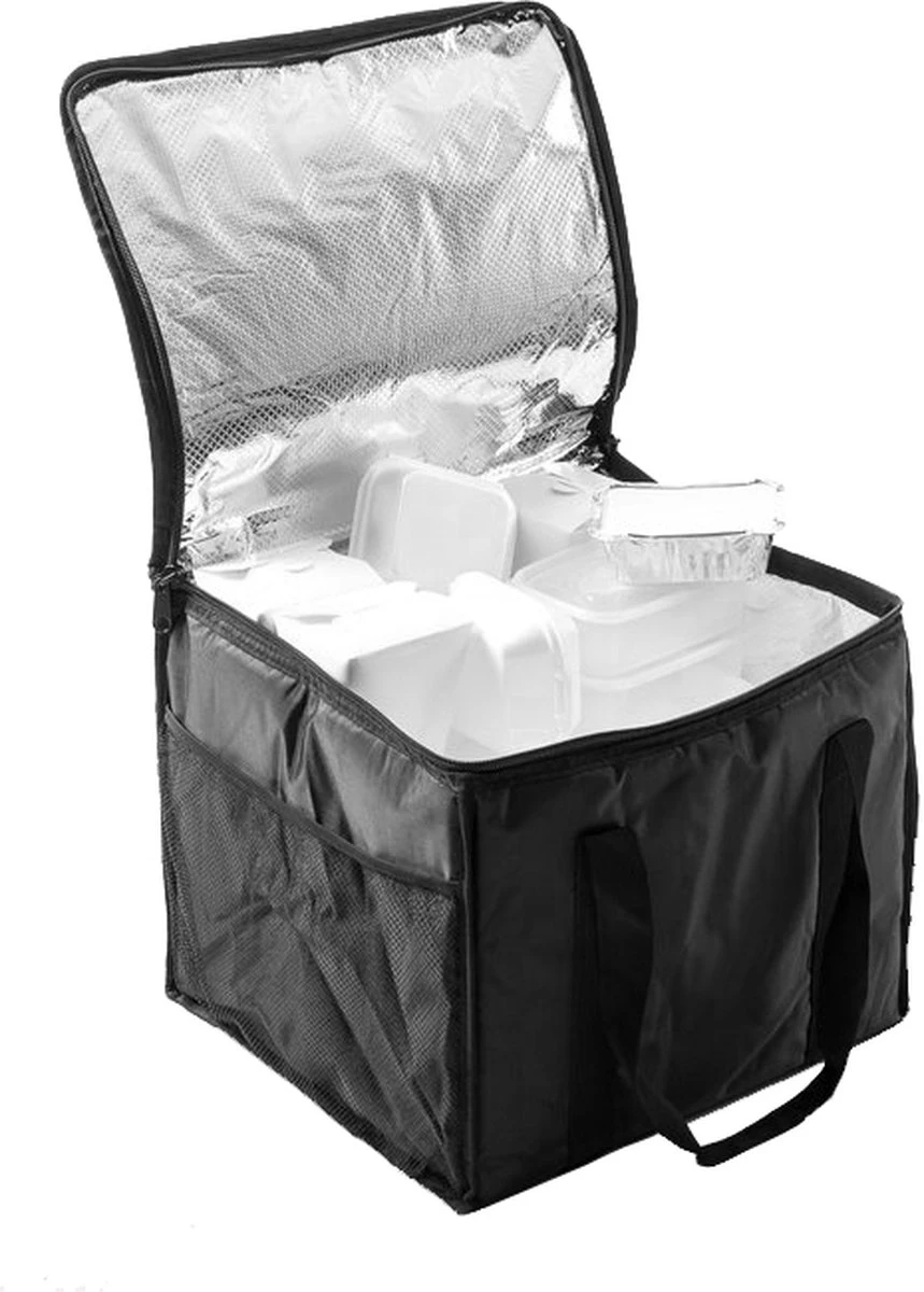 Steamy Bezorgtas Extra Large Met Zijvakken - Voor Zowel Warm Als Koud Houden- 44x38x36cm - 51 Liter - Afbeelding 2