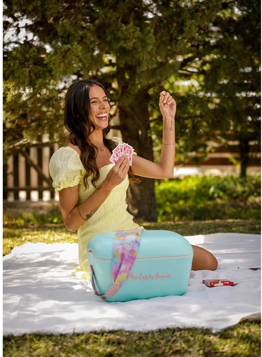 Merkloos Polarbox Koelbox Met Schouderband - Pastelgroen - 20 Liter - 45x30x(H)27cm - Afbeelding 4