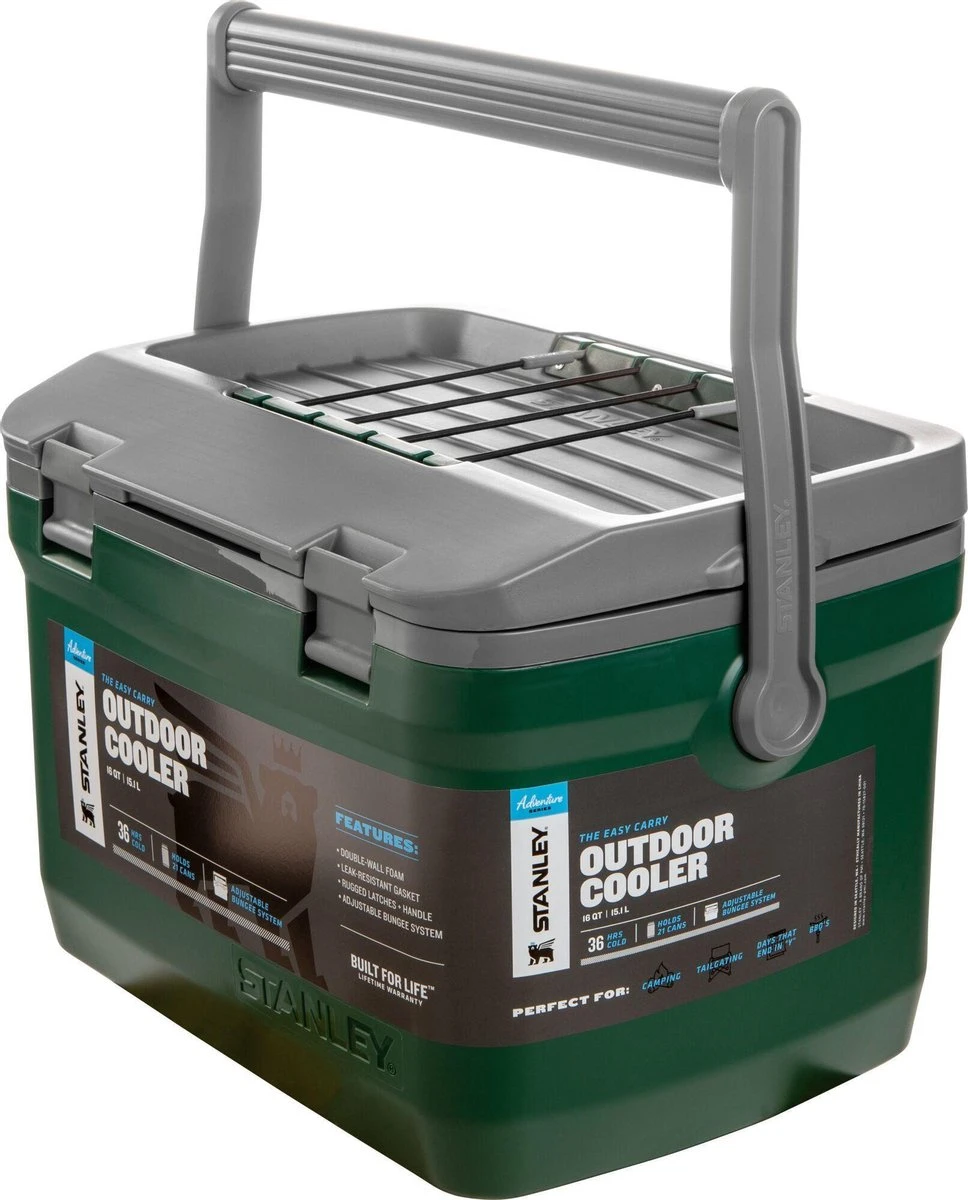 Stanley The Easy Carry Outdoor Cooler 15,1L - Koelbox - Green - Afbeelding 2