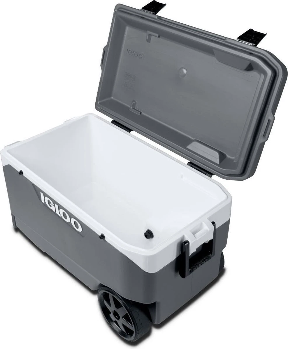 Igloo Latitude 90 Roller - Grote Koelbox Op Wielen - 85 Liter - Grijs - Afbeelding 12