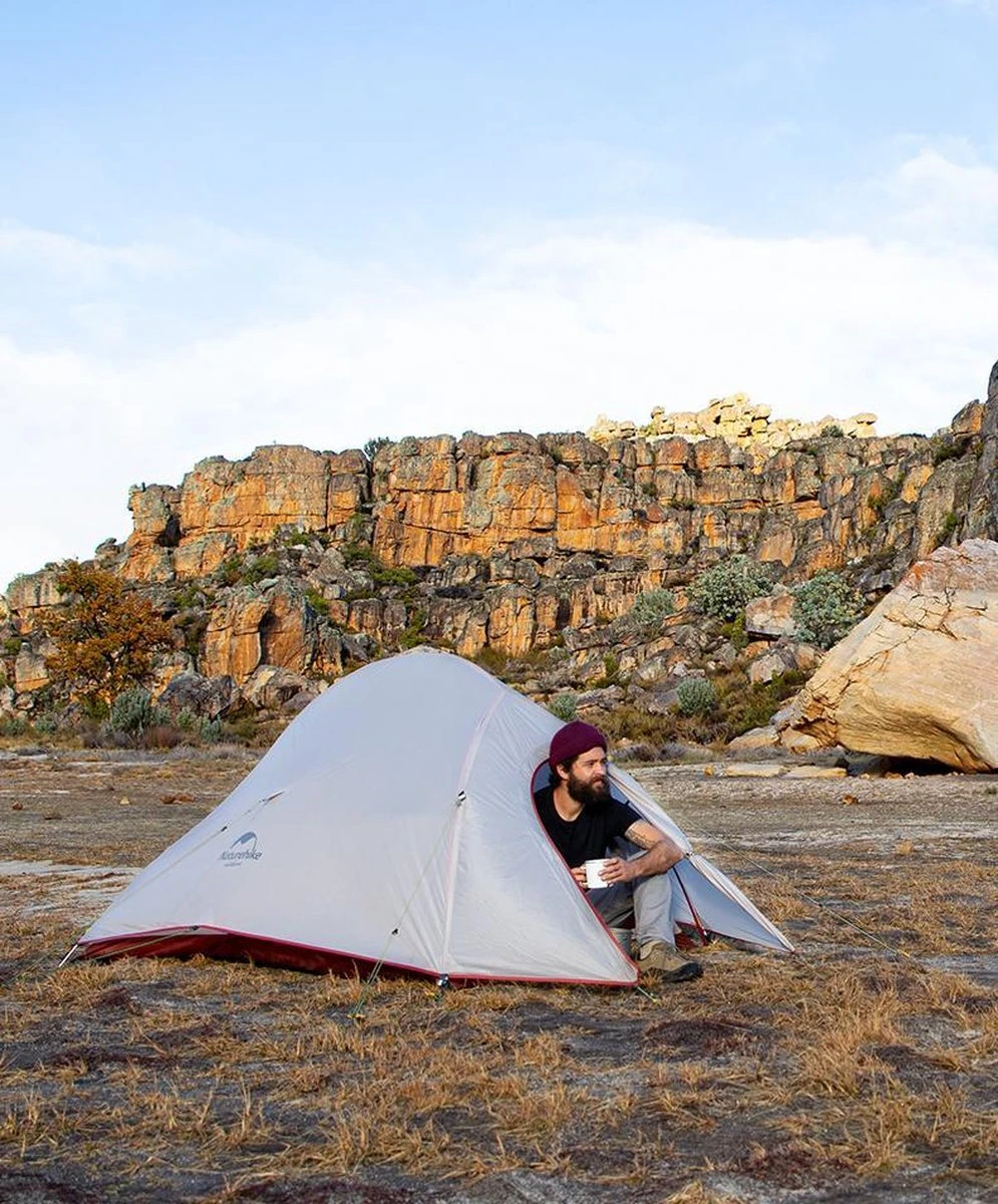 Cloud Up 1 Upgraded - Naturehike® - 1 Persoons Tent - Lichtgewicht Tent - Incl. Grondzeil - 210T 3000mm - Outdoor - Waterdicht - Hiking & Wandelen - Afbeelding 3